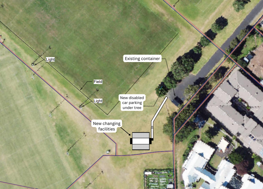 Arataki changing facilities map Arataki changing facilities map