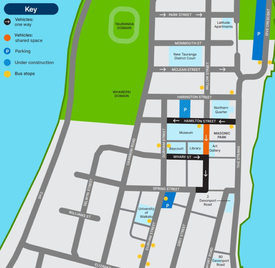 City centre movement map May 2026 City centre movement map May 2026
