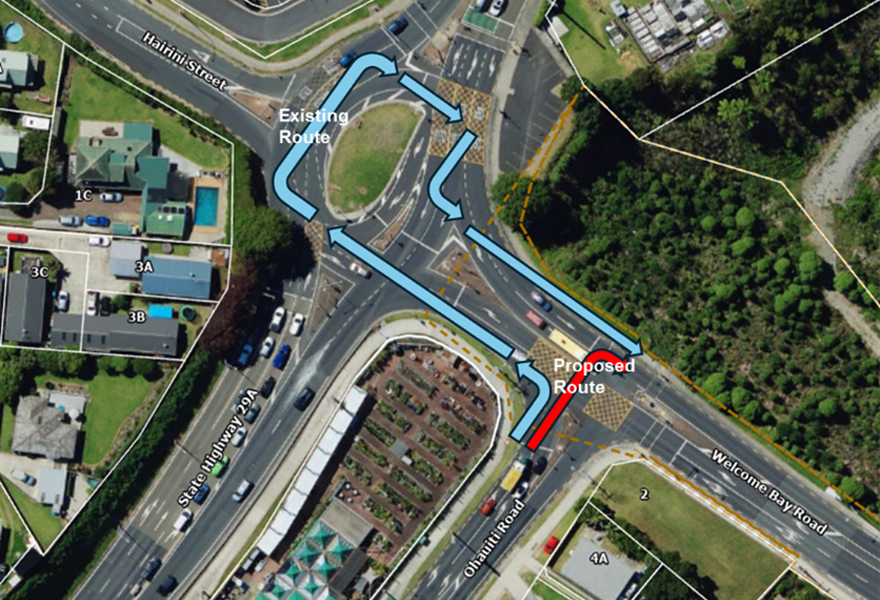 Ohauiti Road - right hand turn