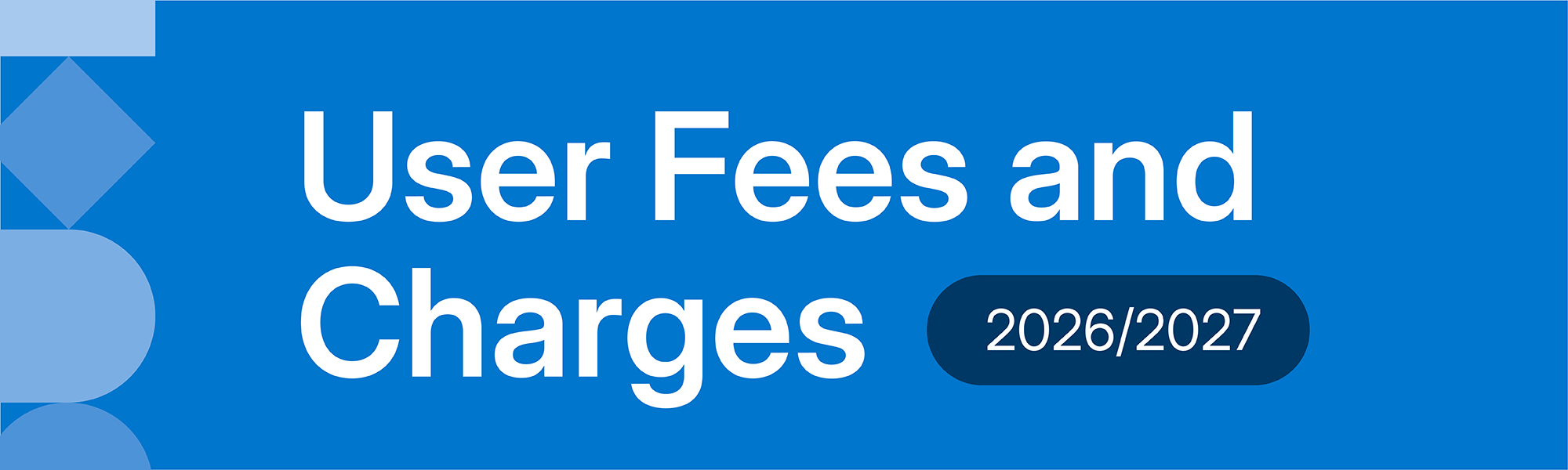 user fees and changes text over geometric shapes in background