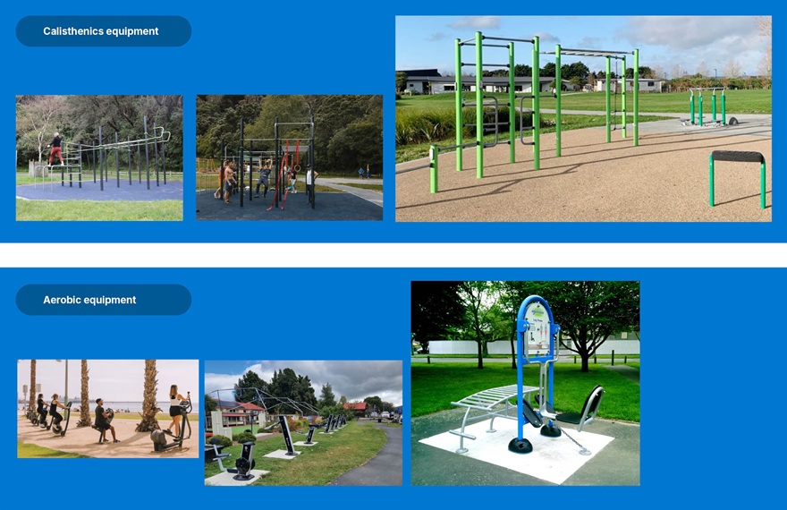 Examples of exercise equipment Examples of exercise equipment