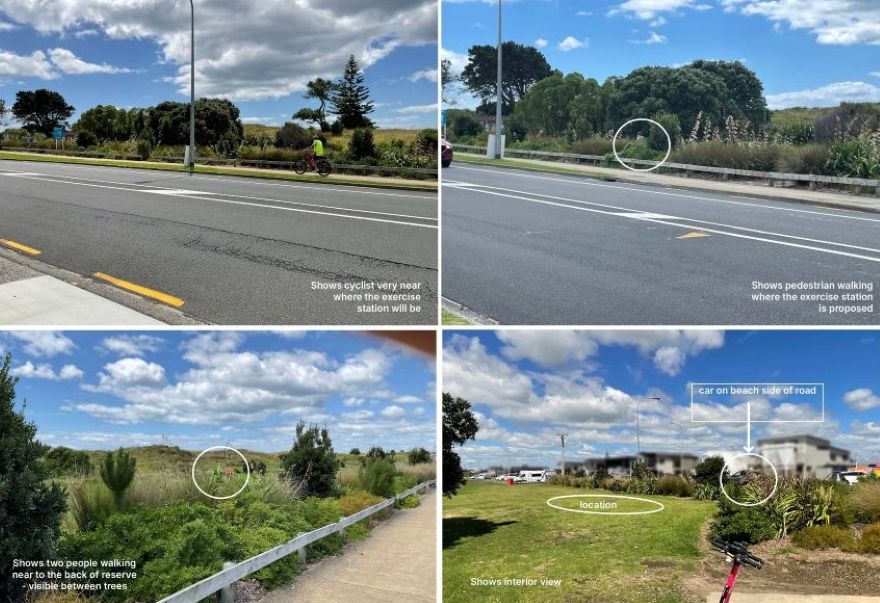 Outdoor fitness space location Outdoor fitness space location