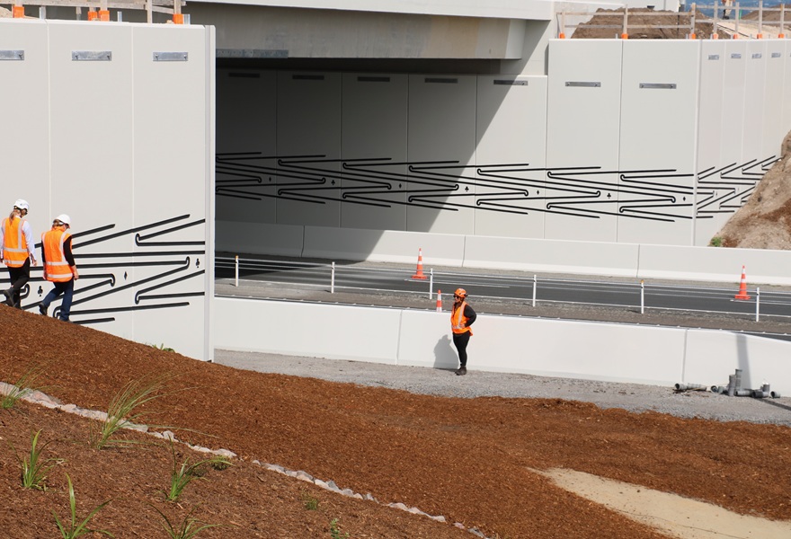 Artwork on bridge panels