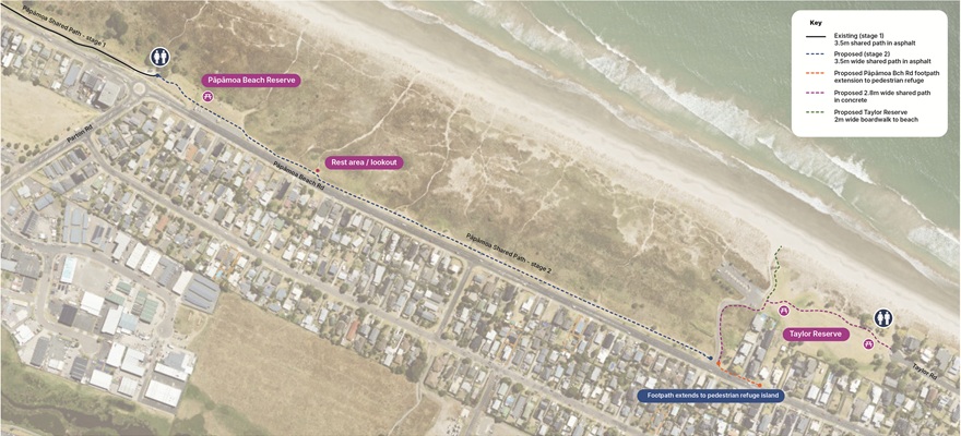 Papamoa Shared Pathway extension