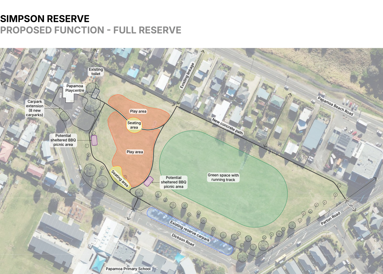 Simpson Reserve layout map Simpson Reserve layout map