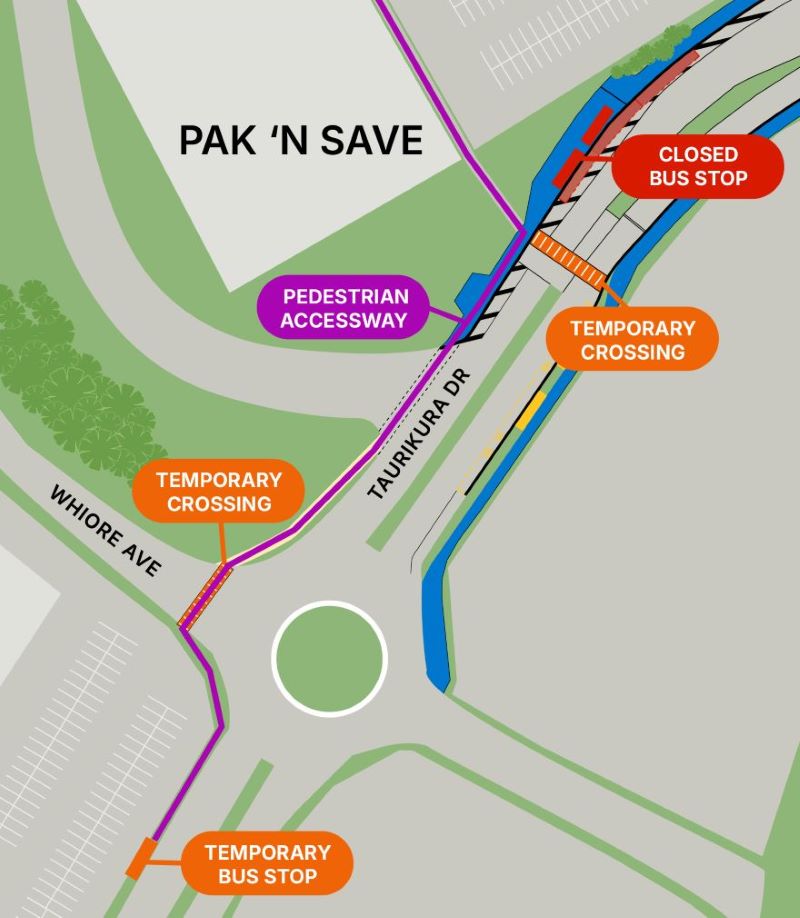 Bus stop changes map