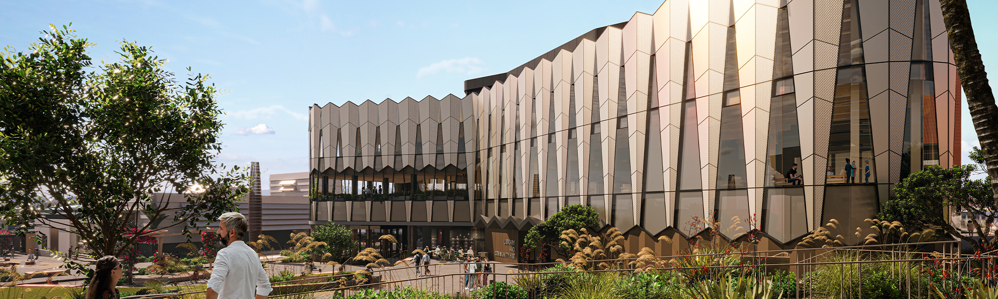 Library and Community Hub render